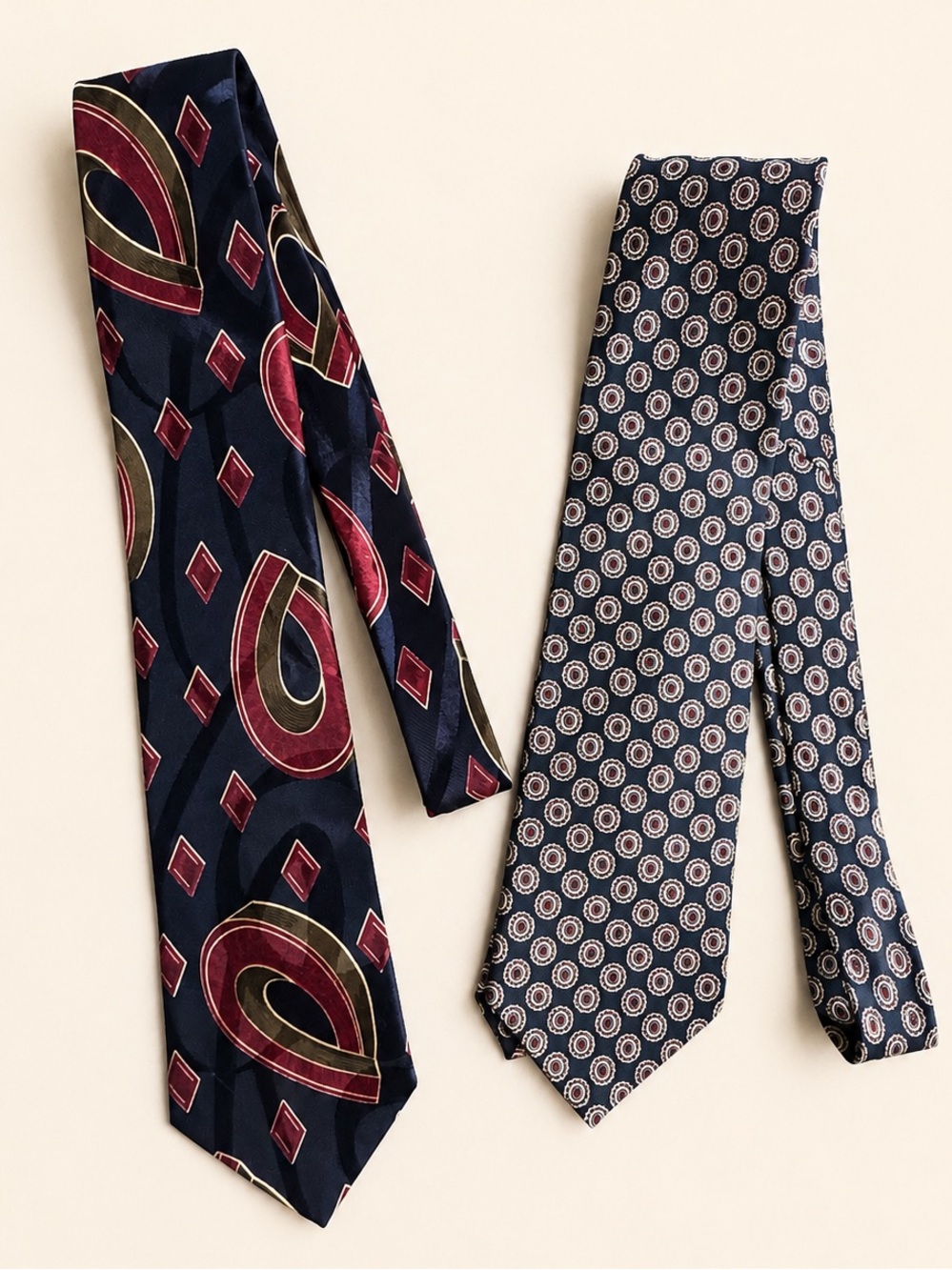 Set of 2 neck ties - Picture 1 of 2